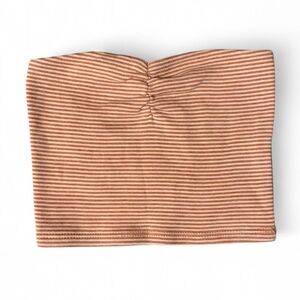 Orange Stripped Tube Top